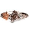 Twig and Maple Leaf Engagement Ring Platinum and Rustic Salt & Pepper Diamond Catalogue