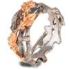Twig and Oak Leaves Wedding Band White Gold Catalogue