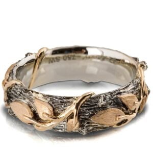 Twig and Leaves Wedding Band Yellow Gold Catalogue