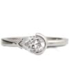 Rose Gold Horizontal Set Pear-Shaped Minimalistic Diamond Engagement Ring Catalogue