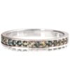 Teal Sapphires Half Eternity Ring White Gold Catalogue