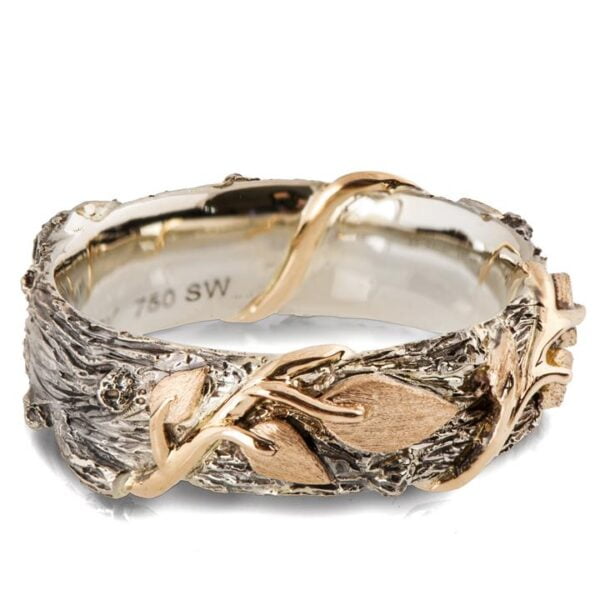 Twig and Leaves Wedding Band Yellow Gold Catalogue