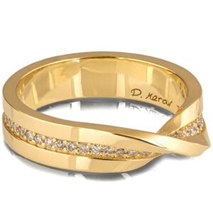 Mobius Diamond Ring Yellow Gold Catalogue