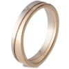 Platinm and Rose Gold Two Toned Wave Contoured Wedding Band Catalogue