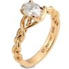 Braided Engagement Ring Rose Gold and Oval Moissanite Catalogue