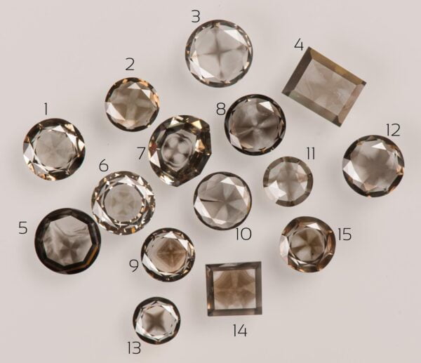 Solid Gold Asteriated Trapiche Diamond Pendant Catalogue
