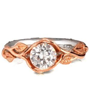 Twig and Leaves Engagement Ring Platinum Rose Gold and Diamond Catalogue