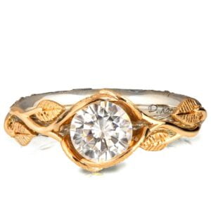 Twig and Leaves Engagement Ring Yellow Gold and Diamond Catalogue