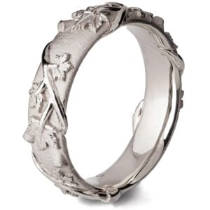 Platinum Twig and Maple Leaves Wedding Band Catalogue