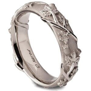 Platinum Twig and Maple Leaves Wedding Band Catalogue