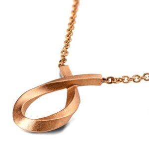 Solid Rose Gold Small Mobius Pendant Catalogue