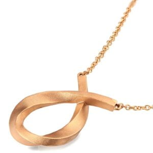 Solid Rose Gold Large Mobius Pendant Catalogue