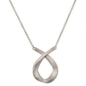 Solid White Gold Large Mobius Pendant Catalogue