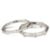 His & Hers White Gold Bamboo Wedding Rings Catalogue