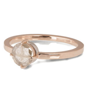 Hidden Cross Diamond Rose Gold and Platinum Engagement Ring Catalogue