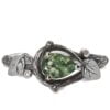 Twig and Leaves Engagement Ring Yellow Gold and Moss Agate Catalogue