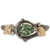 Twig and Leaves Engagement Ring White Gold and Moss Agate Catalogue