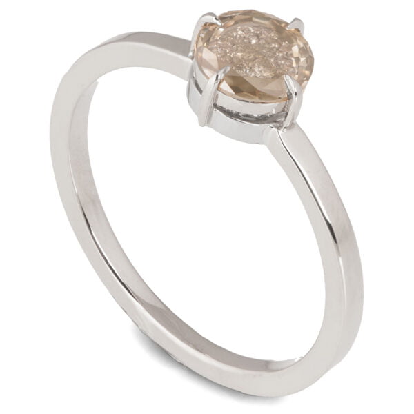 Hidden Cross Diamond White Gold Engagement Ring Catalogue