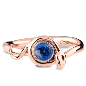 Sapphire Snake Ring Engagement Rings