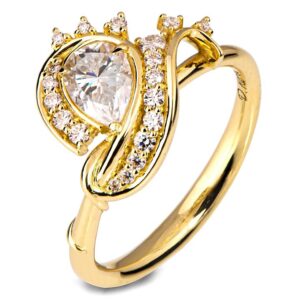 Twisting Vines Moissanite Engagement Ring Engagement Rings
