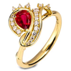 Twisting Vines Ruby Engagement Ring Engagement Rings